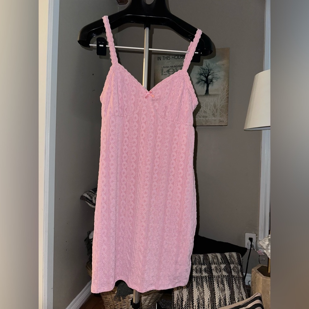 No Boundaries Pink Lace Dress